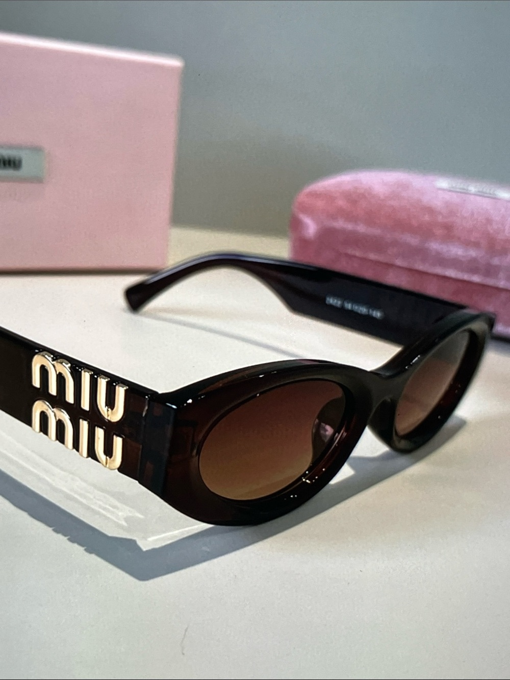 Miu Miu Logo Sunglasses Women's Luxury Shades